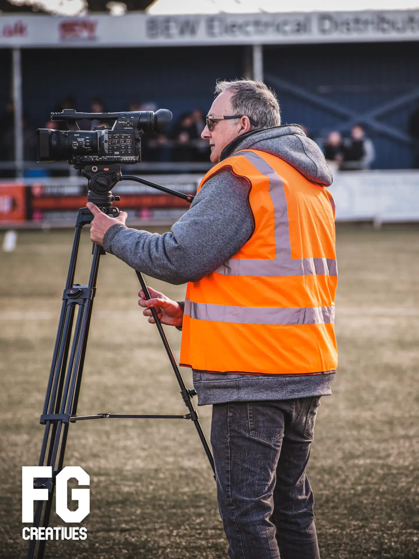 Matchday media camera operator at Billericay Town FC